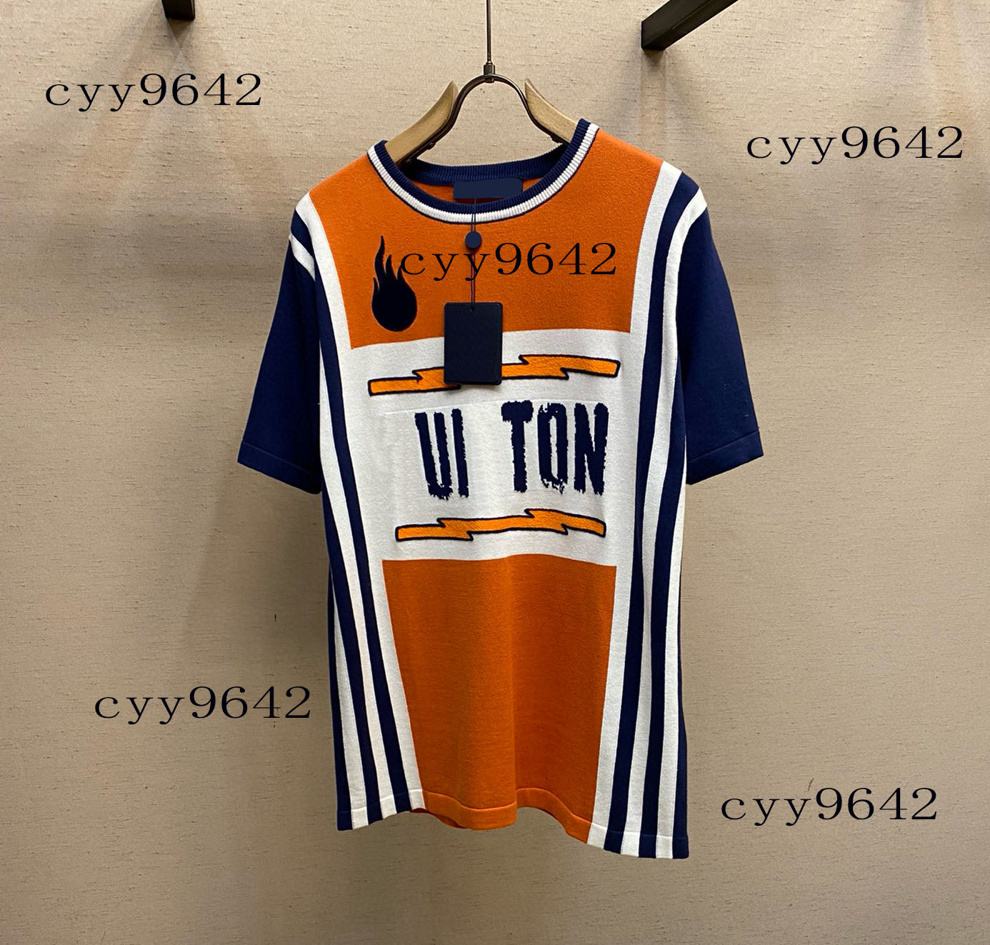 Polos pour hommes Polos Round Round Nou Broidered and Printed Polar Style Summer Summer avec Street Pure Cotton 458K7