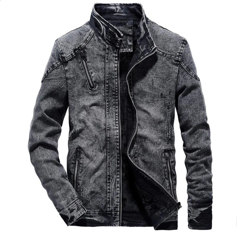 Veste en jean hommes hiver plus en velours jeans chaud manteau mode classic rétro slim veste denim décontracté denim hommes vêtements s-3xl240730