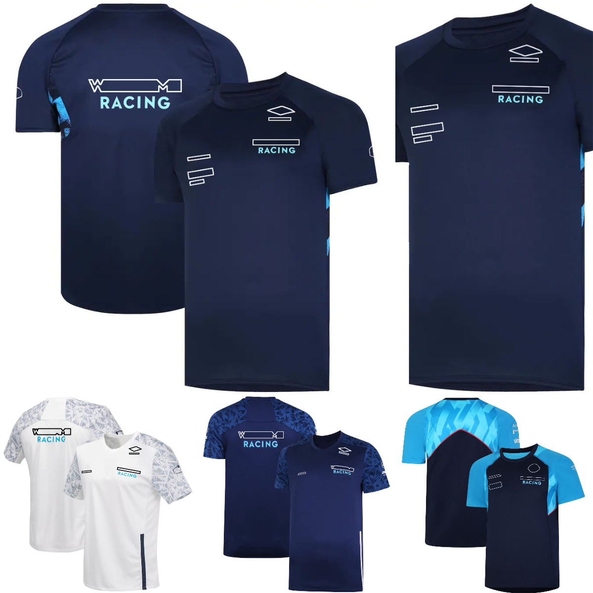 2022-2023 F1 T-shirt Formule 1 T-shirt Racing Racing Sport Jersey Clain à manches Summer T-shirts T-shirts Men's O Neck Casual T-shirt