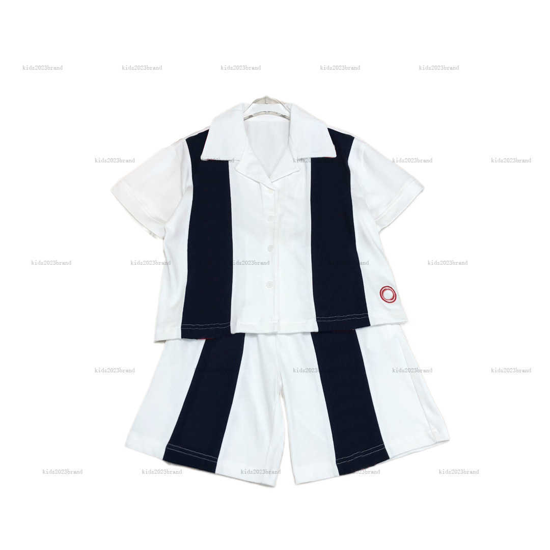 Baby Polo Ensemble Boy T-shirt T-shirt Summer Girl Summer à manches courtes Chaussure de créateurs Broidered Logo Two-Piece Set