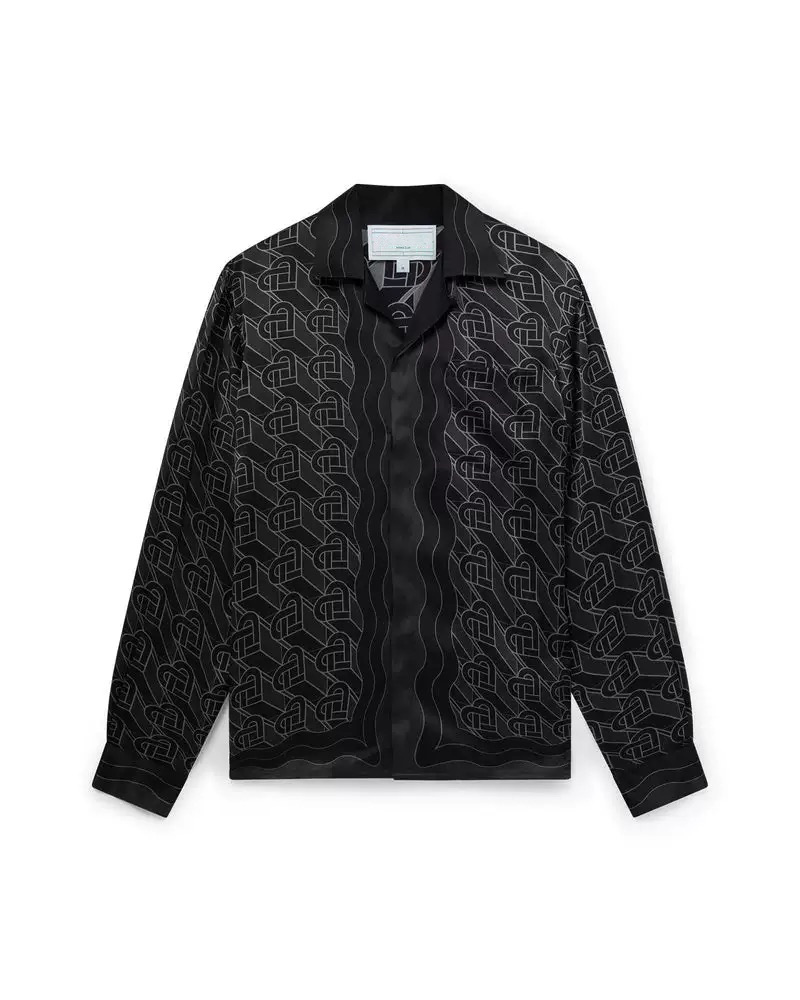 Luxury Printed Silk Shirts Men Designer Casual Button UP Holiday Tops Beach Summer Outwear Shirt-image-768945167