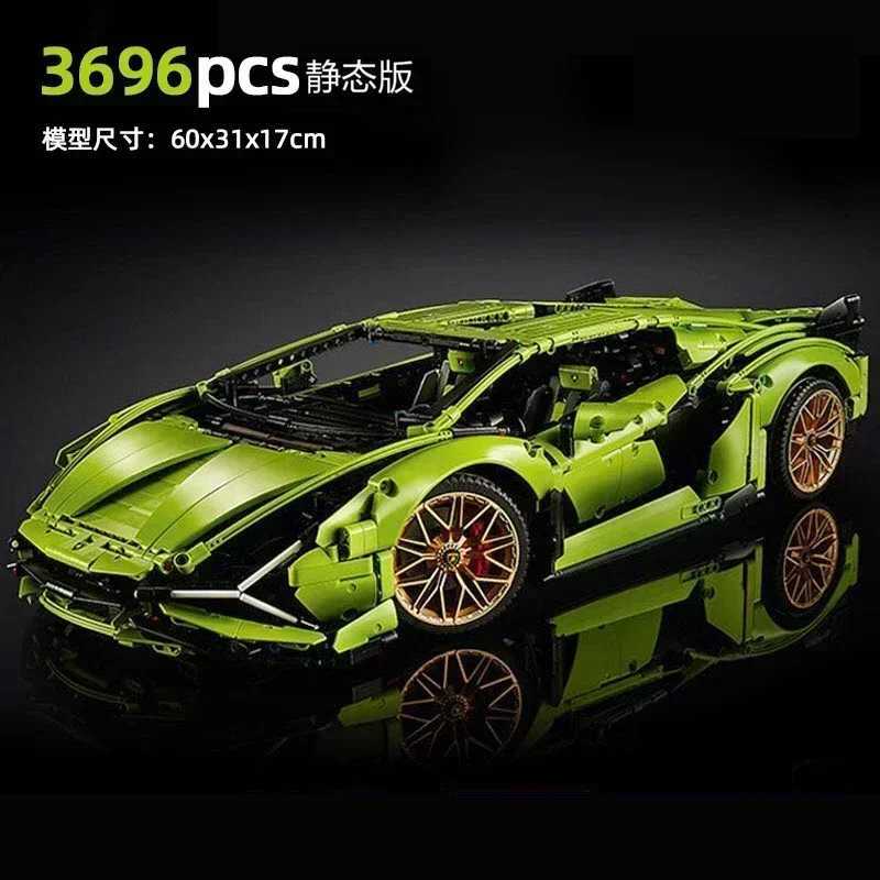 Blocks 3696pcs Lambo Sian Building Blocks Compatible 42115 Bricks Model Project for Adults Sports Car Toys for Boys GiftsY241112SXDJ-image-1008400639