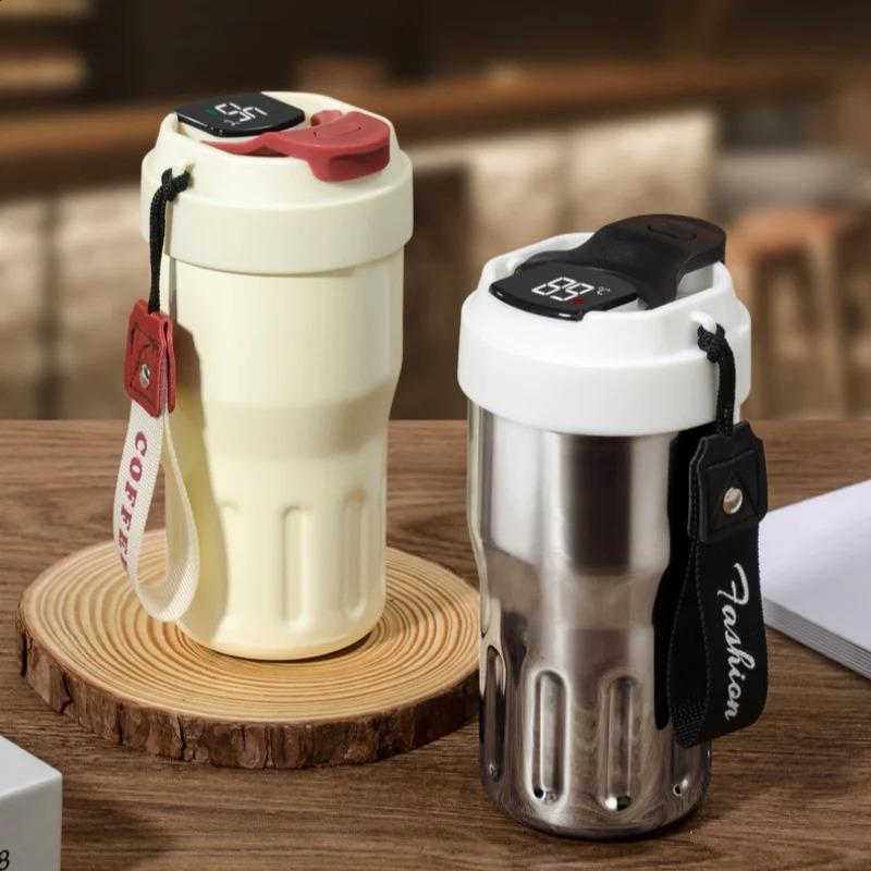 480ml/16oz Stainless Steel Coffee Cup with Smart Lid Vacuum Insulated Bottle Portable Sublimation Tumbler Thermos Water Bottle M260227-image-1095687812