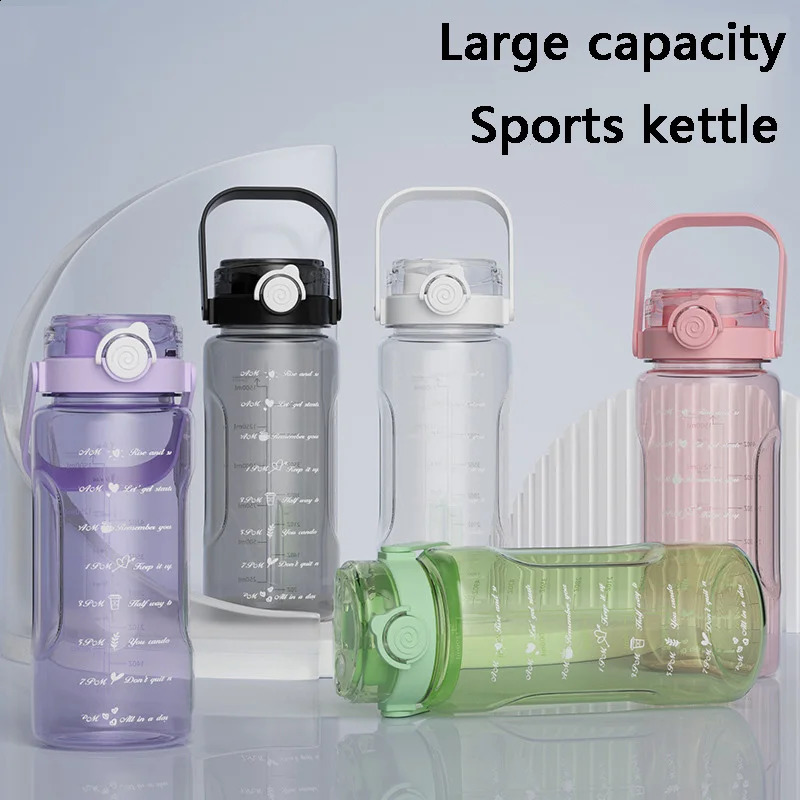 1500ML/2000ML Large Capacity Plastic Water Cup Sports Outdoor Camping Drinking Water Bottle 240730 M260225-image-1095426112