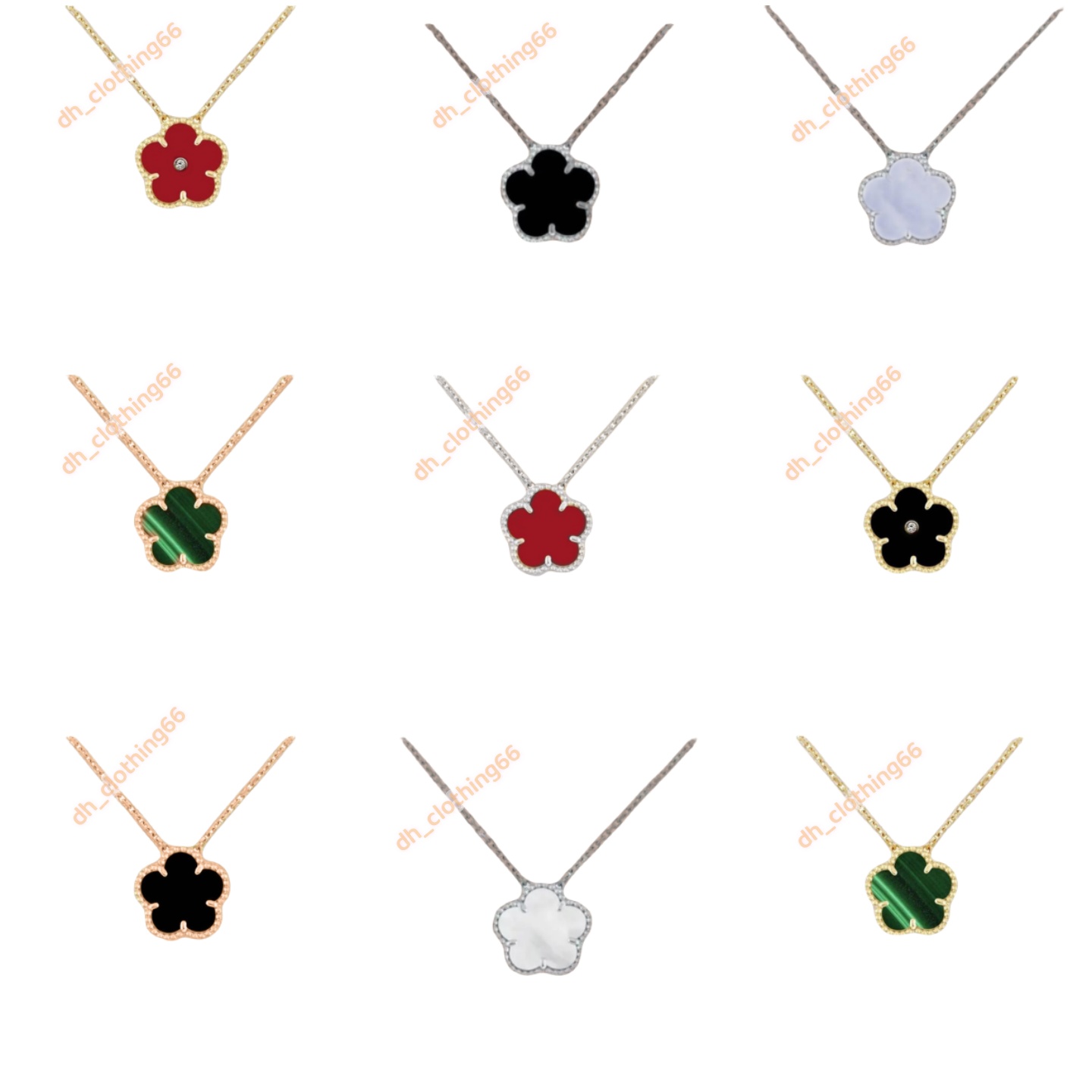Necklace Pendant Women Men Jewelry Chain Classic Personalized Fashion High-end Stainless Steel Diamond Necklace Girls Valentine's Day Engage-image-989623794