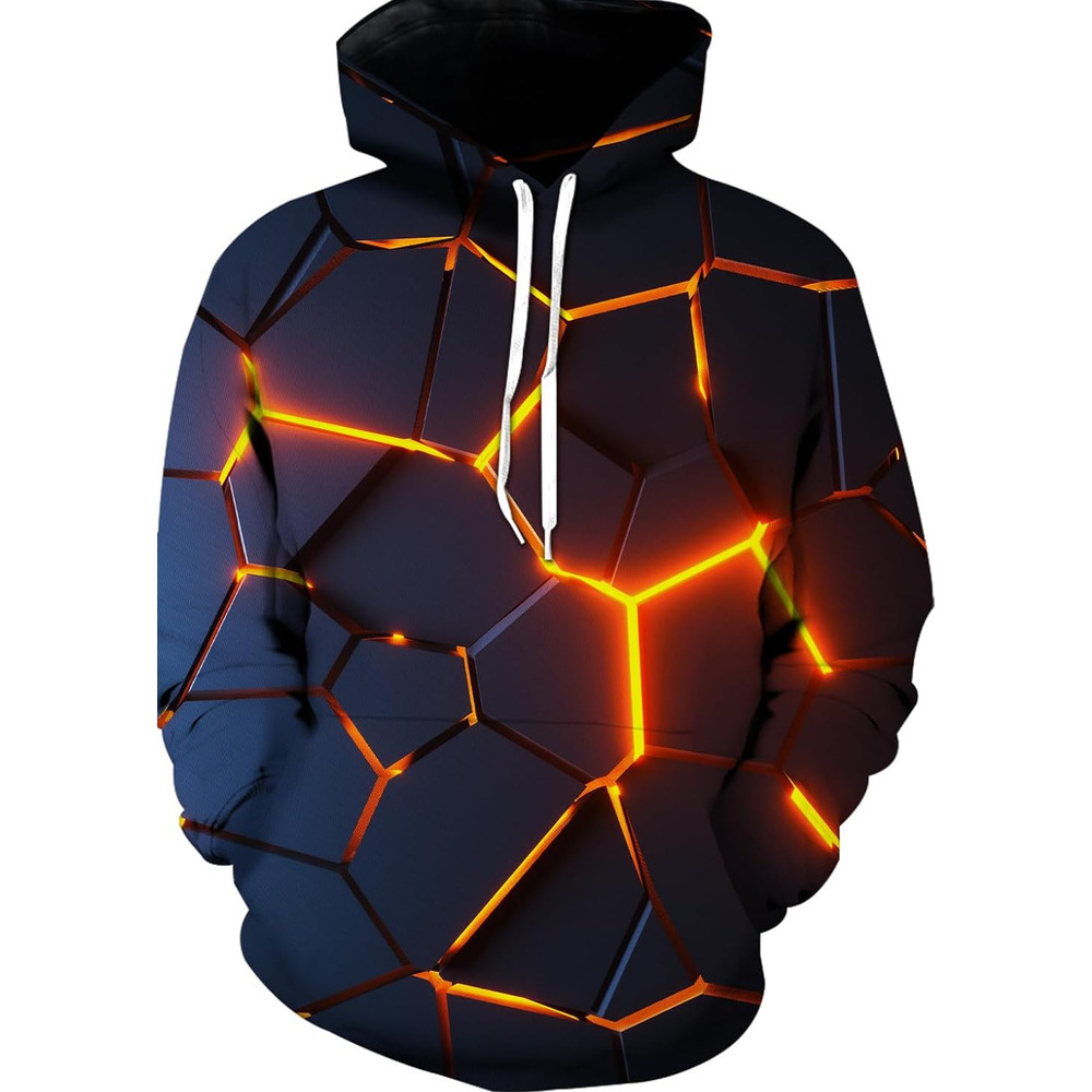 Hoodie for Mens cool Graphic Hoodies for Men Sweatshirts for Teen Boy Gifts Cool Things Novelty Black Red Pullover Hoodie Graphic Fashionable and