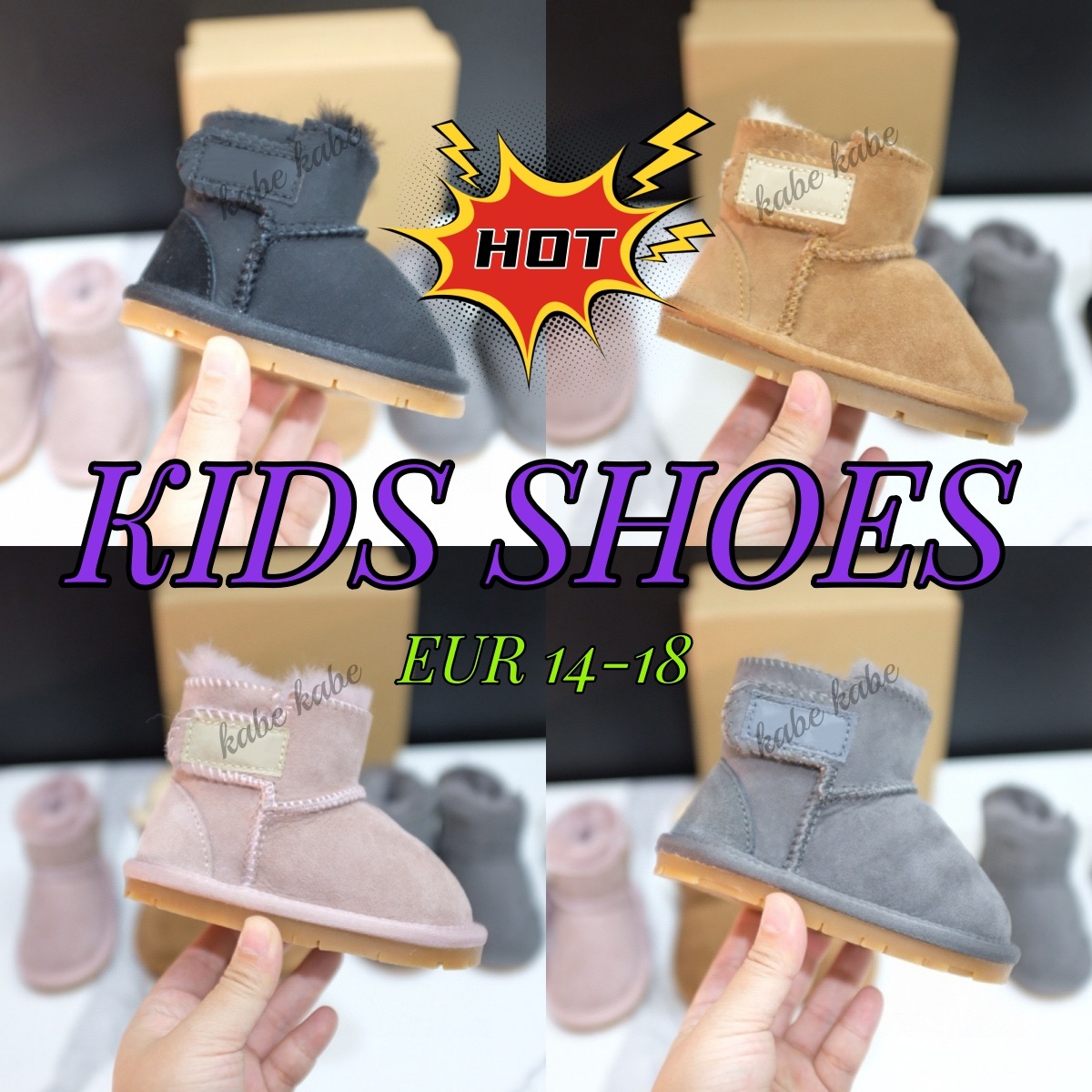 kids shoes designer Classic Australia boots girl boy boot baby kid children toddler infants First Walkers winter size 14-18WIE6#
