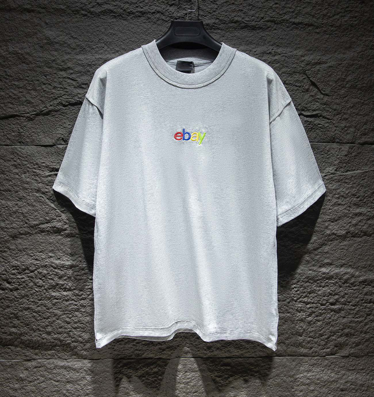 T-shirts pour hommes Polos Col rond brodé et imprimé style polaire vêtements d'été avec street pur coton 6r55t
