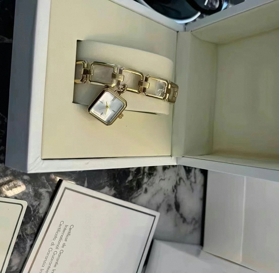 classic designer watch womens quartz elegant watches fashion simple watch 20mm square Full Stainless steels women gold silver color wristwatches pop