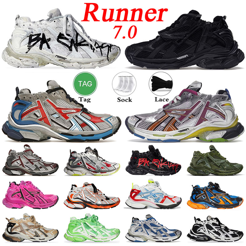 Balenciaga Runner 7.0 balencaigas shoes Runner 7.0 Designer baleciaga Runner Paris 7 7.0 chaussures triple s sneakers Tess gomma transmit sense T