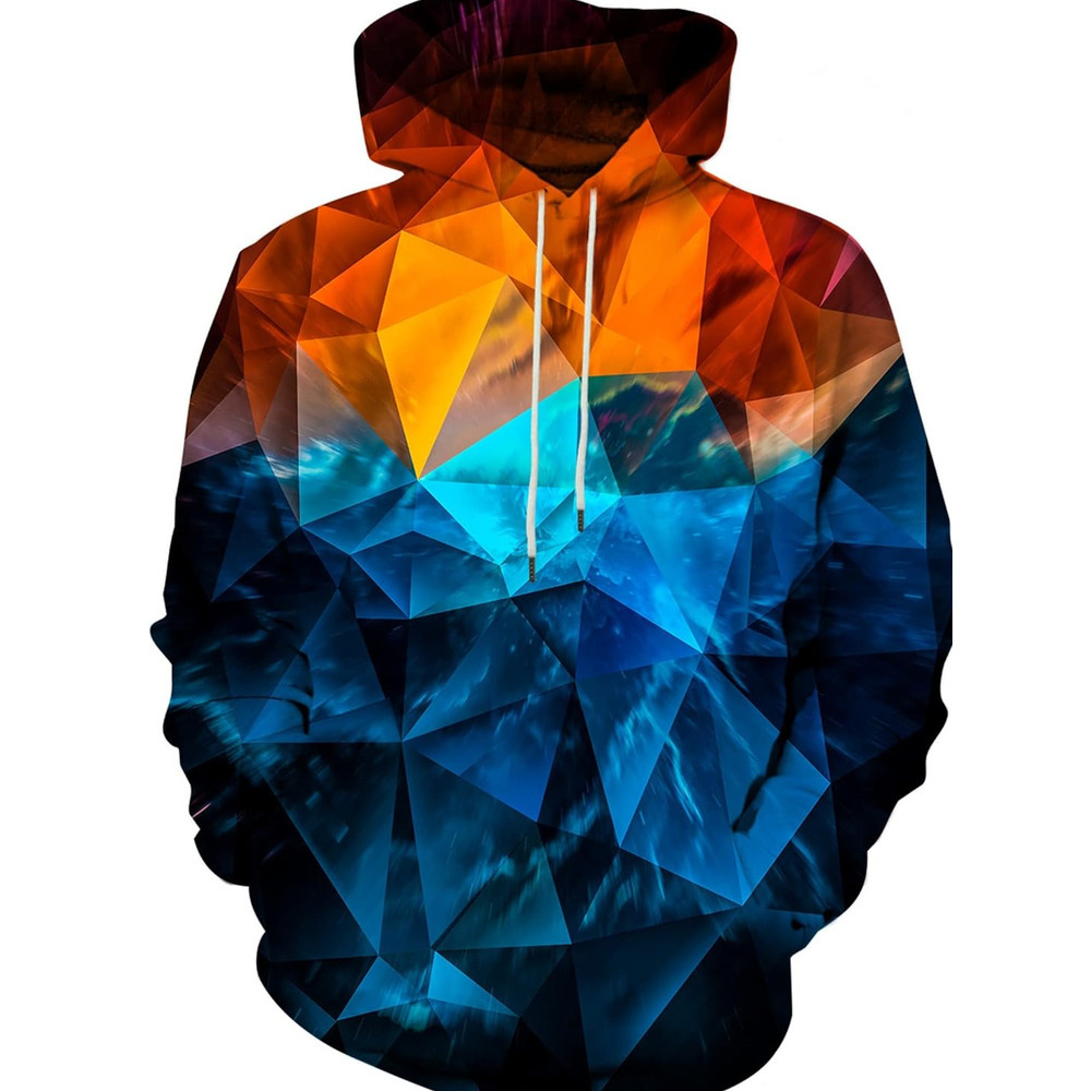 Hoodie for Mens Womens Unisex 3D Printed Hooded Sweatshirt Casual Pullover Hoodie with Big Pockets Graphic Hoodies sweatshirt Comfortable and war