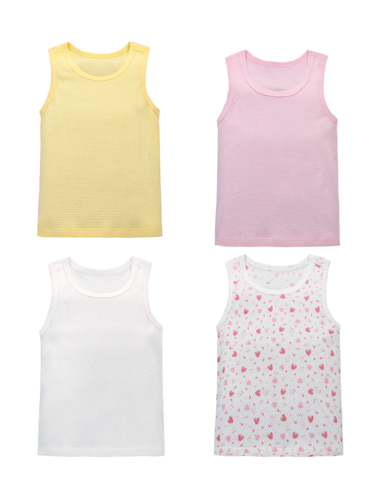 1PCS Random Summer Baby Boys and Girls Sleeveless Tank Top Made of Thin Cotton Breathable Soft Comfortable and Minimalist