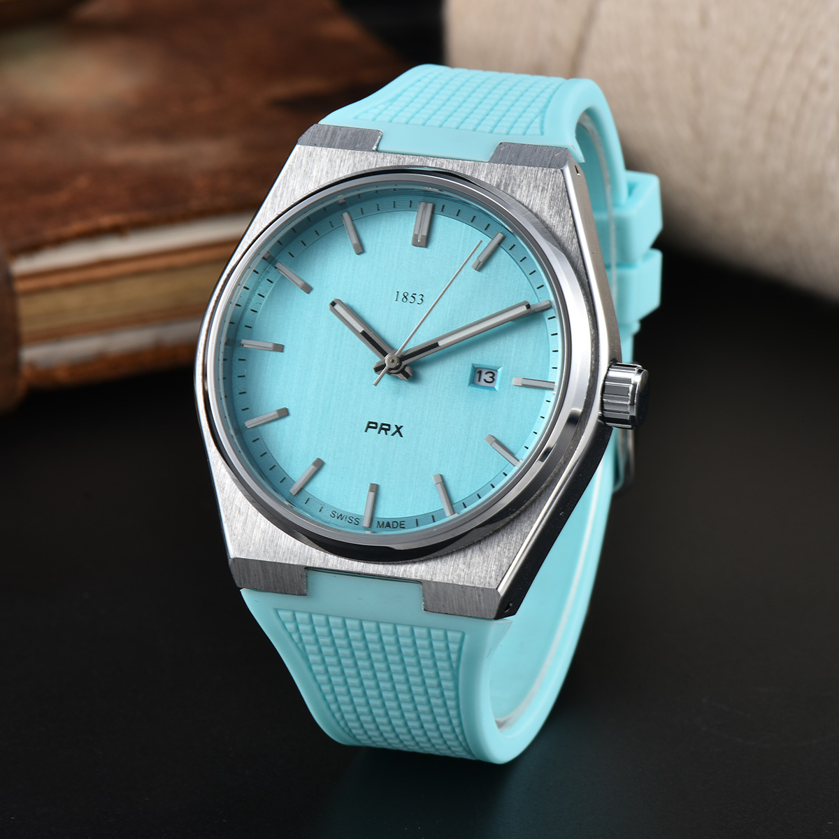 Top Mens women TISSOTSity 1853 watch designer luxury quartz movement watches high qualit rose gold size 42MM stainless steel strap sapphire men PRX
