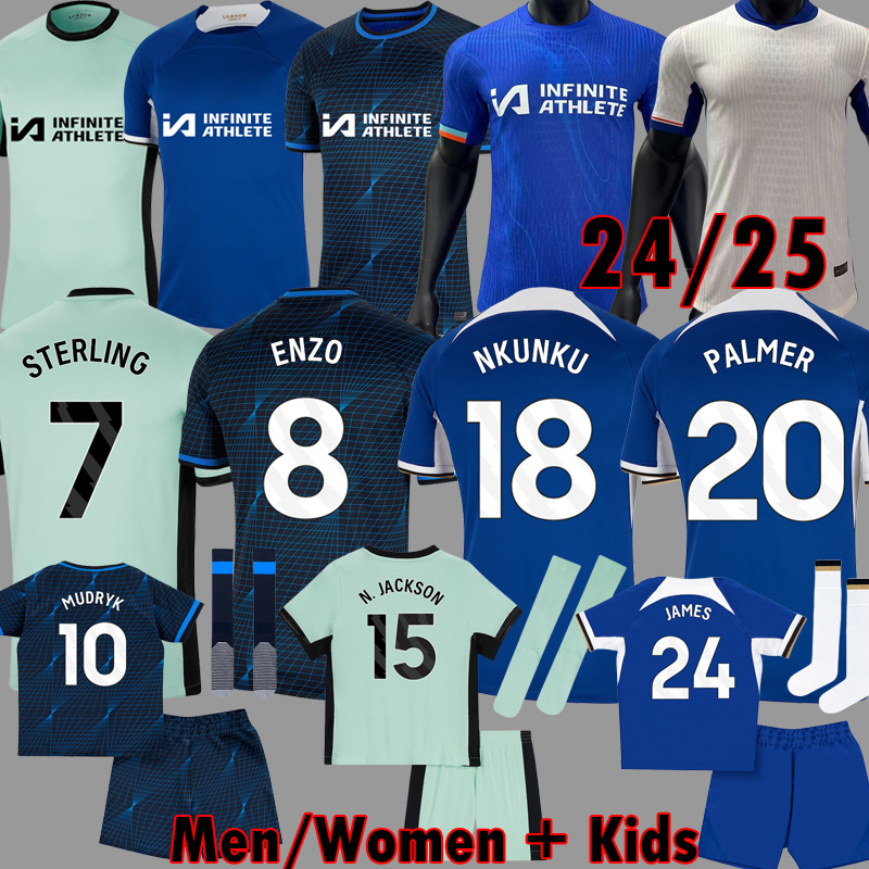 23 24 25 ENZO CFC NKUNKU CAICEDO Soccer JerseyS COLWILL RETRO COLLECTION MUDRYK GALLAGHER STERLING jersey 2024 2025 PALMER football shirt CUCURELLA Mash kits 3XL 4XL 