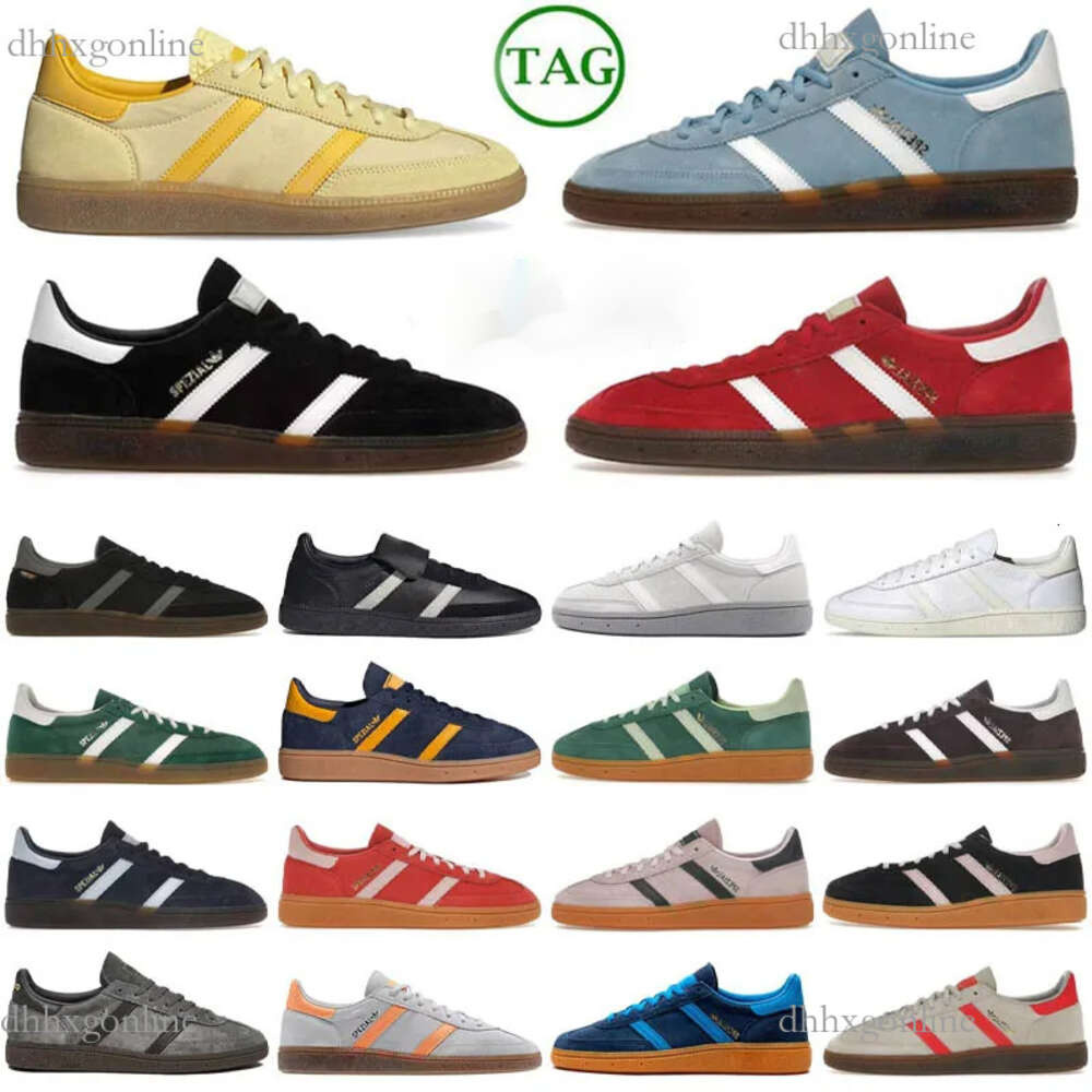 Vente chaude Nouveau handball spezial presque jaune écarlate marine gum aluminium arctic night shadow marron collégial collège vert blanc gris chaussure de chaussures de gym