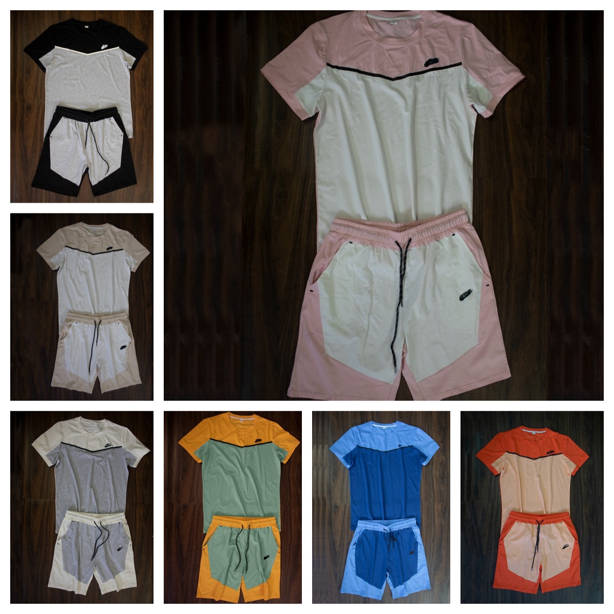 Designer Tracksuit T-Shirt Shorts Suit for Men Tech Fleece Pant Suit Two Piece Set Thick Sports Tracksuits Bottoms Techfleece M-3XL-image-748632563