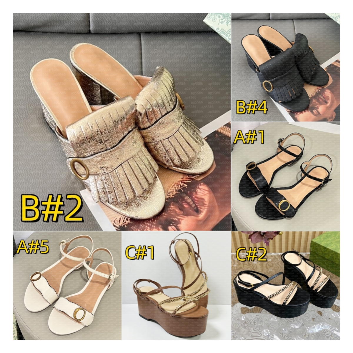 Women's Tassel Chunky Heel Slippers All-Match Fashion Choice Summer Footwear