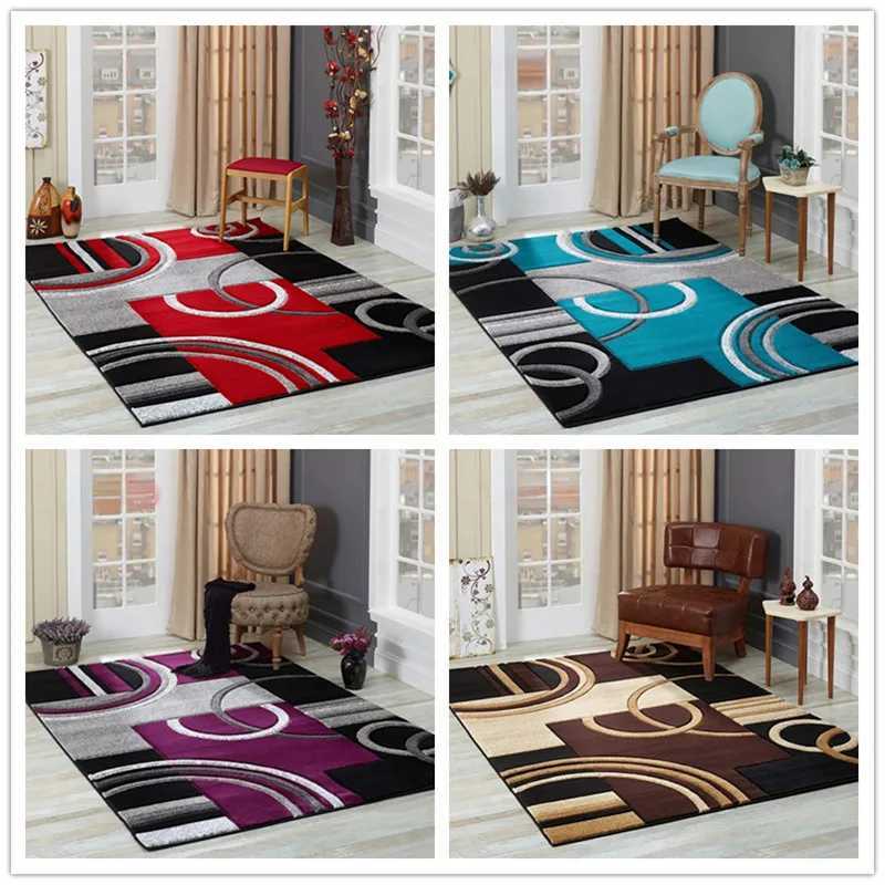Geometric Luxury Carpet For Living Room Anti-slip Washable Parlour Sofa Table Large Area Rug Soft Home Hallway Balcony Floor MatXJ241101 K260207-image-1094586919