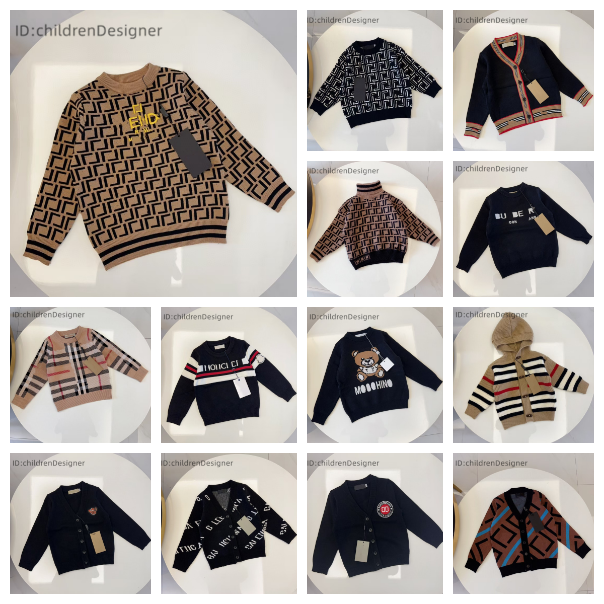 Designer sweater baby Sweatshirt Boys Girls Streetwear High collar Unisex Autumn Winter Sweatshirts Keep Warm Letter Printed Jumper Clothkids clo-image-1059751801