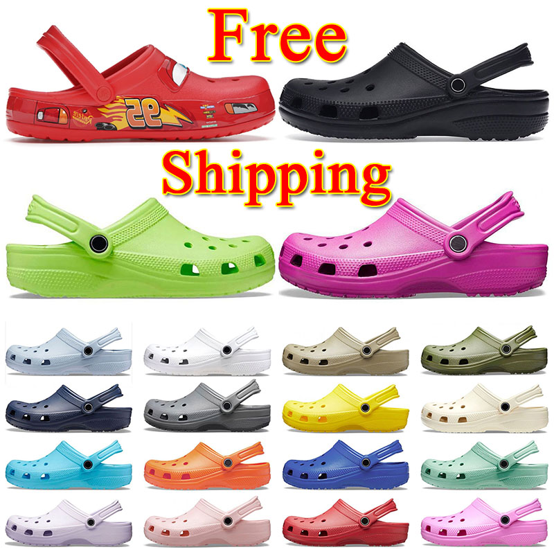 Croc clog classic designer sandals summer beach waterproof slide adult kids black white men women slippers Nursing indoor cros croos shoes free s