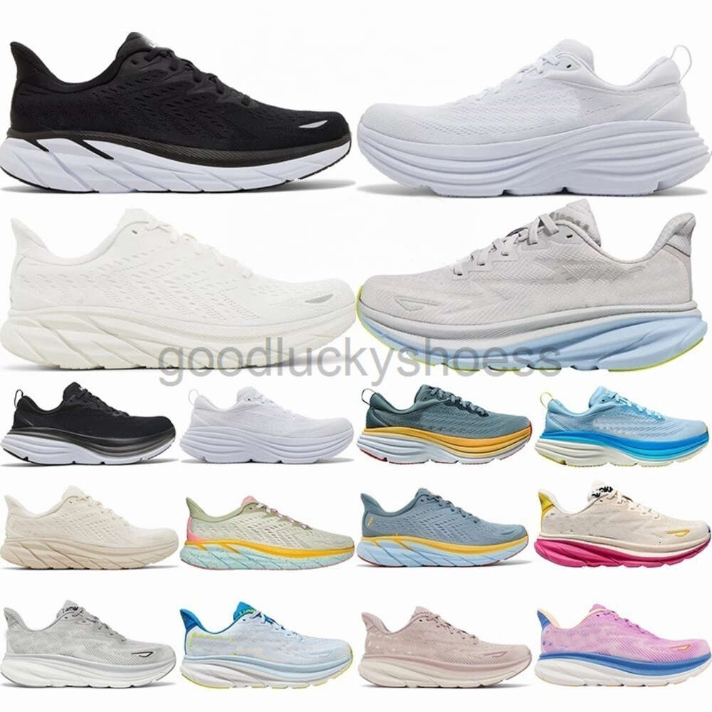 2024 clifton 9 8 Bondi 8 womens running shoes casual brown White Black Coastal Sky Vibrant Orange Shifting Sand Airy mens trainers sneakers big s-image-959882674