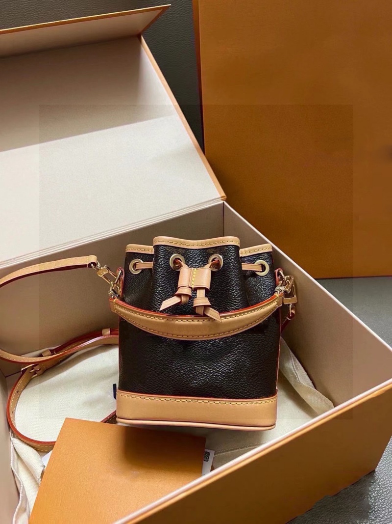 Luxury Designer Nano Noe Mini Bucket Shoulder Bag female leather clutch pochette handbag High Quality Purses Women's famous Brand tote crossbody Bags wallet 