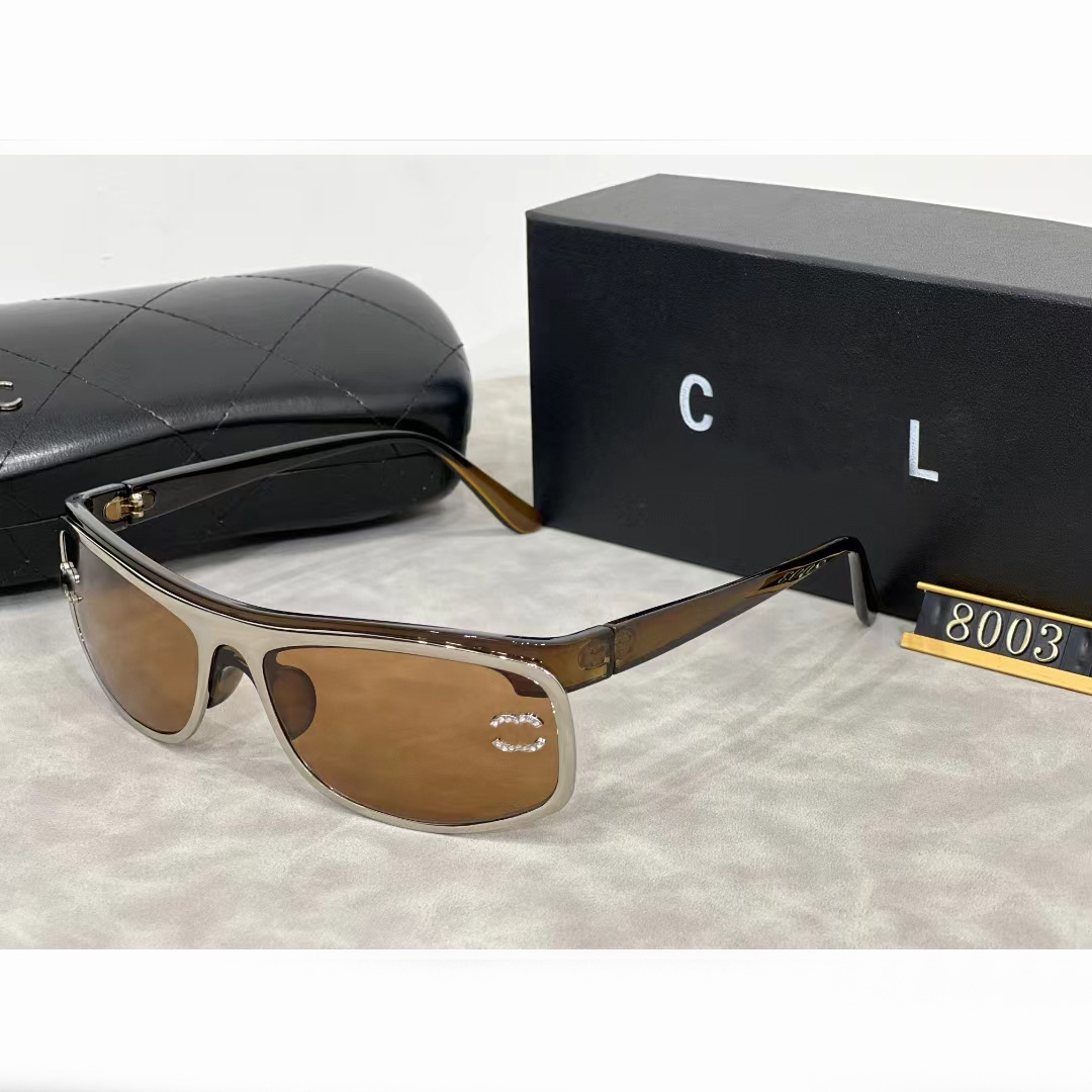 Designer Chanells Glasses Channelsunglasses New Cycle Luxury Fashion Personality Mens Womens Vintage Baseball Sport Sunglasses Brand Original Set