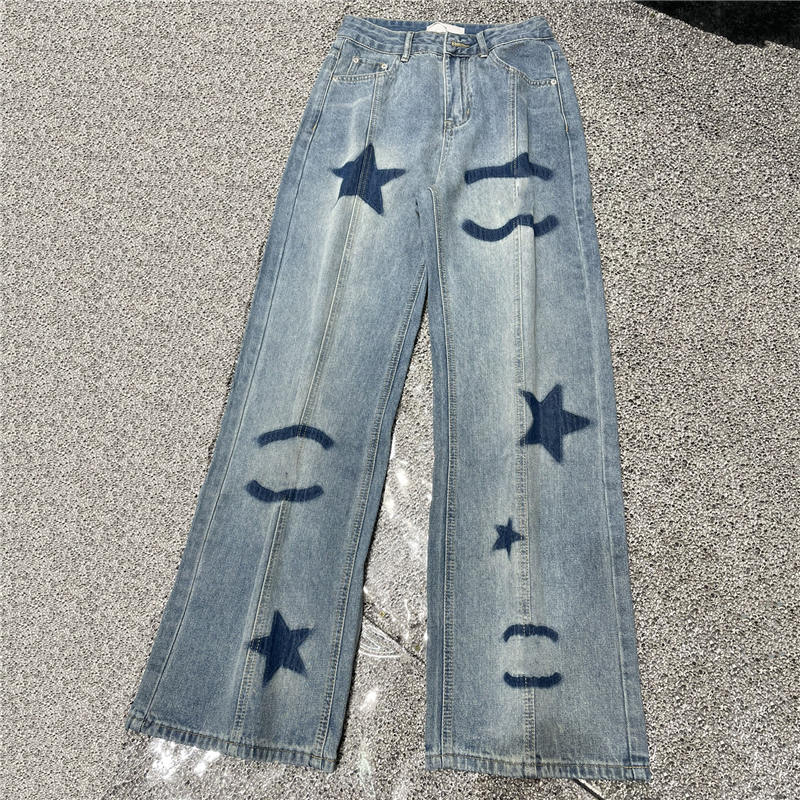 Lettre de jeans pour femmes pantalons denim pour femmes designer jeans de mode fille dame high street style pantalon jean 11df