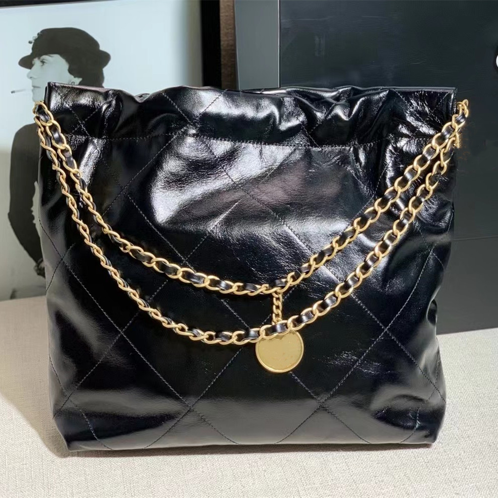 10A bag beach bag tote bag designer 22Bag c bag Top Quality Fashion Pleated Calf Leather Shoulder Bag Large Women's Handbag Garbage Bag Luxury