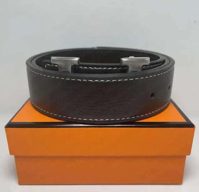 2023 new luxury high quality letter slide buckle designer belts men genuine leather famous brand 3.8cm Cowksin ceinture homme