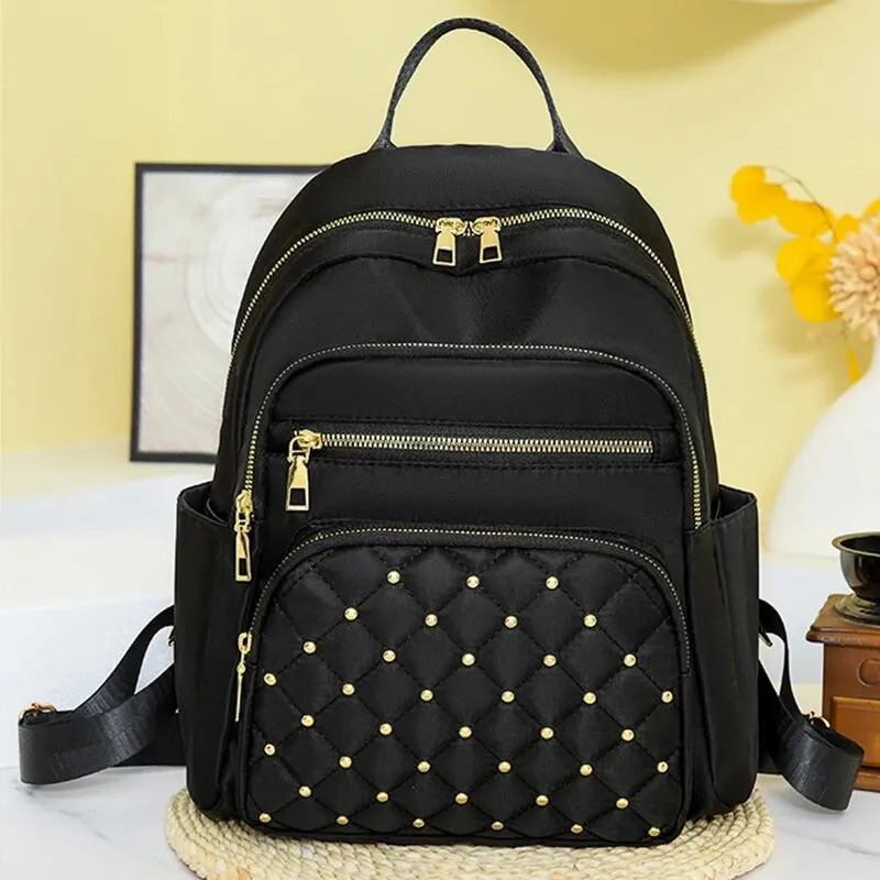 Fashion Bagpack Women High Quality Nylon Backpacks Female Big Travel Back Pack Large School Bags for Teenage Girls Shoulder Bag 241029Z