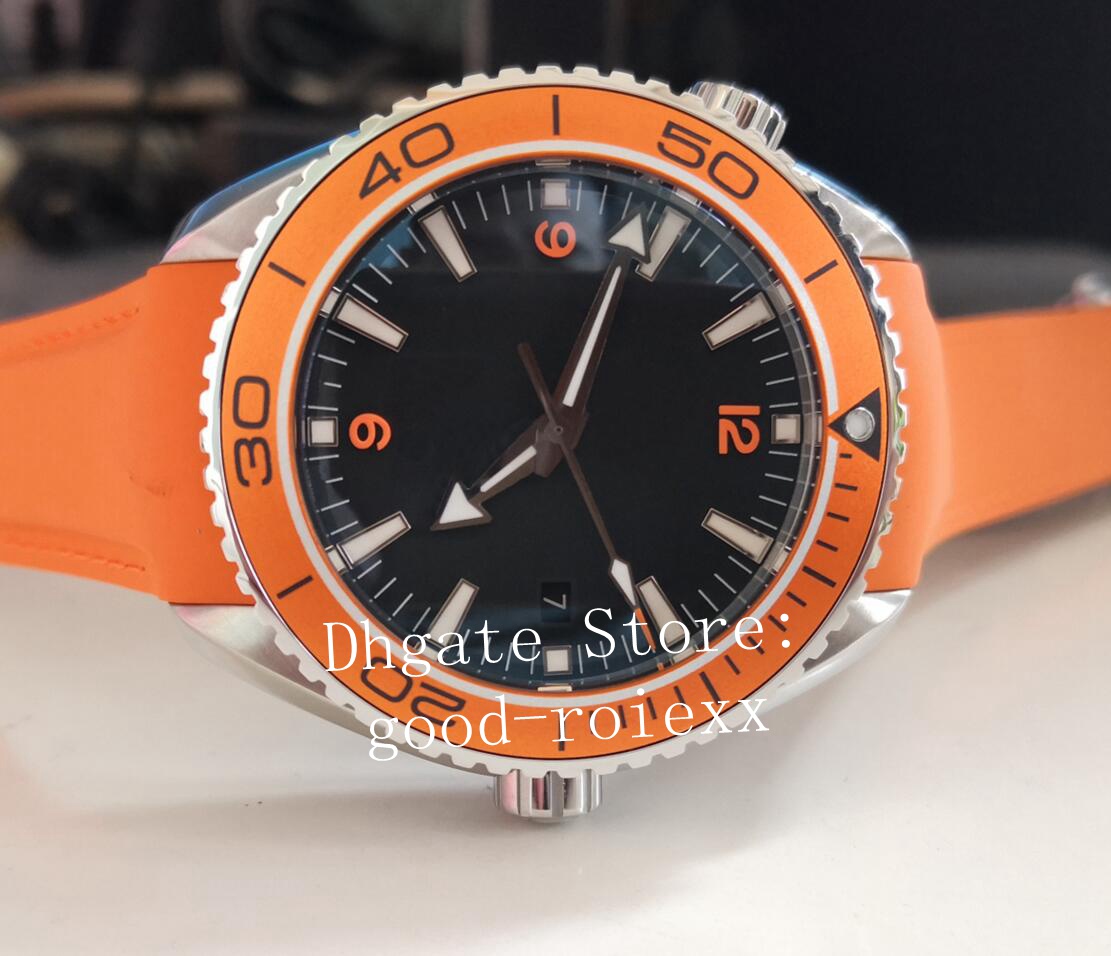Mens Watches Automatic Cal.8500 Watch Men Orange Black Blue Bezel Diver 600m Planet Rubber Strap Band Sapphire Crystal Miyota Wristwatches-image-539909566
