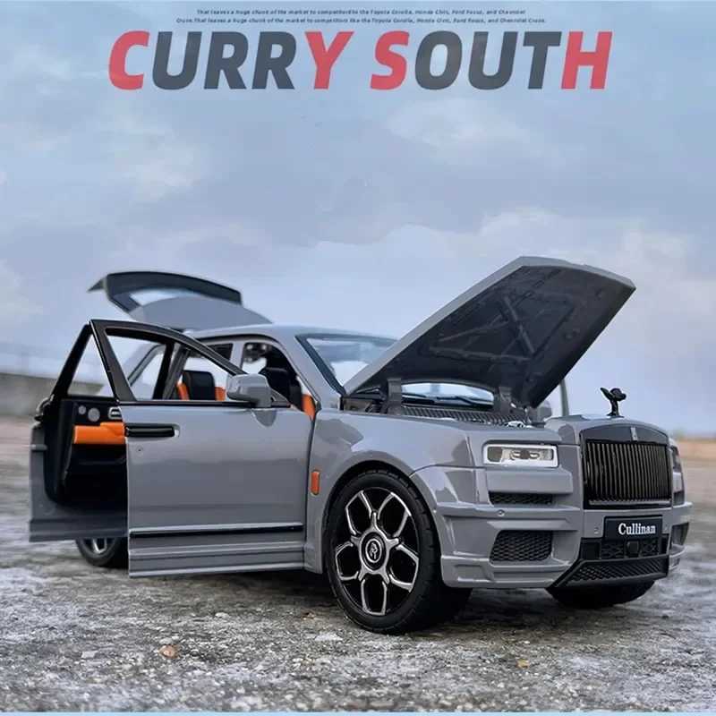 1 20 Alloy Luxy Car Model Diecasts Metal Toy Car Model Simulation Sound Light for Rolls Royce SUV Cullinan Kids Gifts C241103-image-1030442147