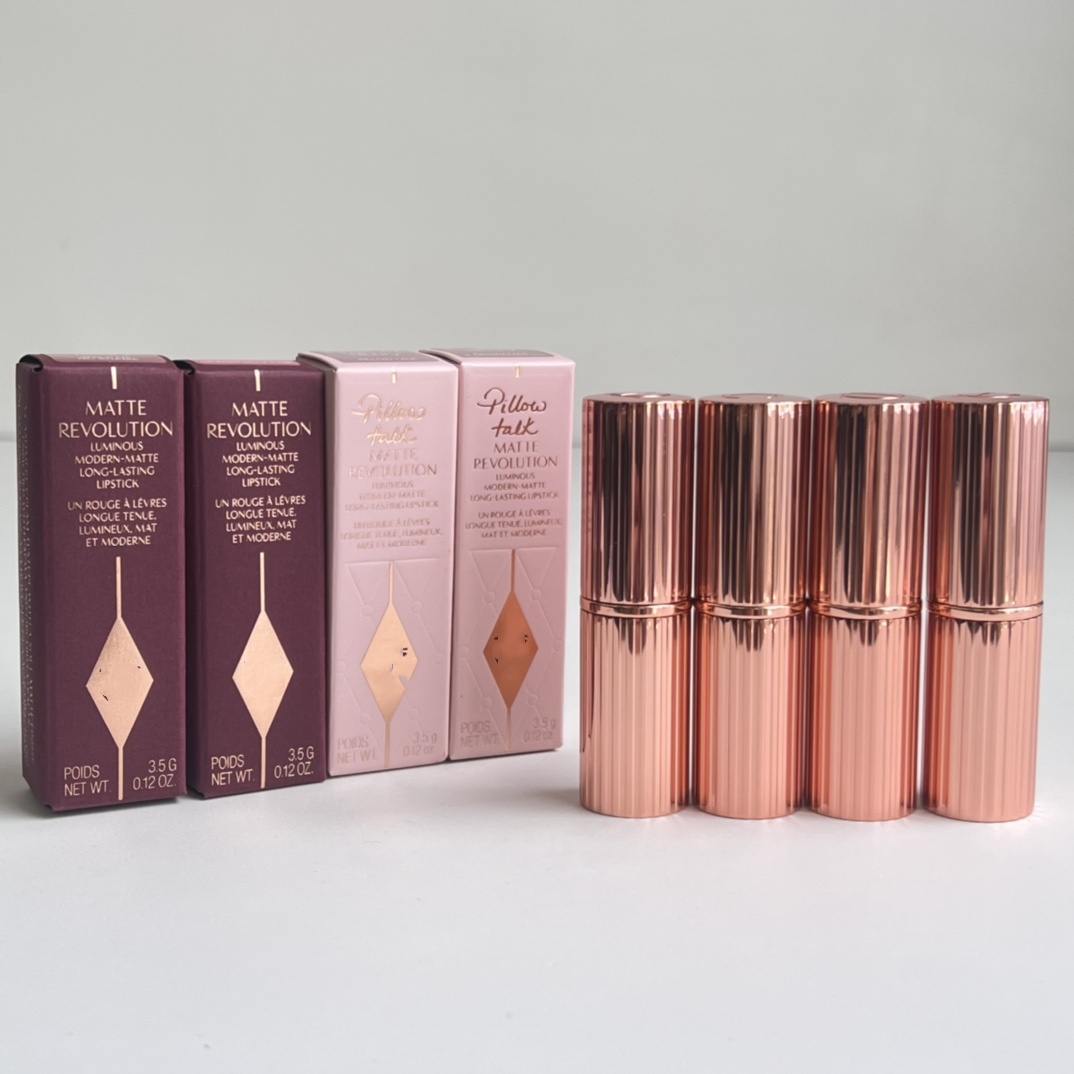 New lipstick MATTE REVOLUTION WALK OF NO SHAME# GRACEFULLYPINK# PILLOW TALK# PILLOW TALK MEDIUM# M I KISS# VERY VICTORIA#-image-1030520218