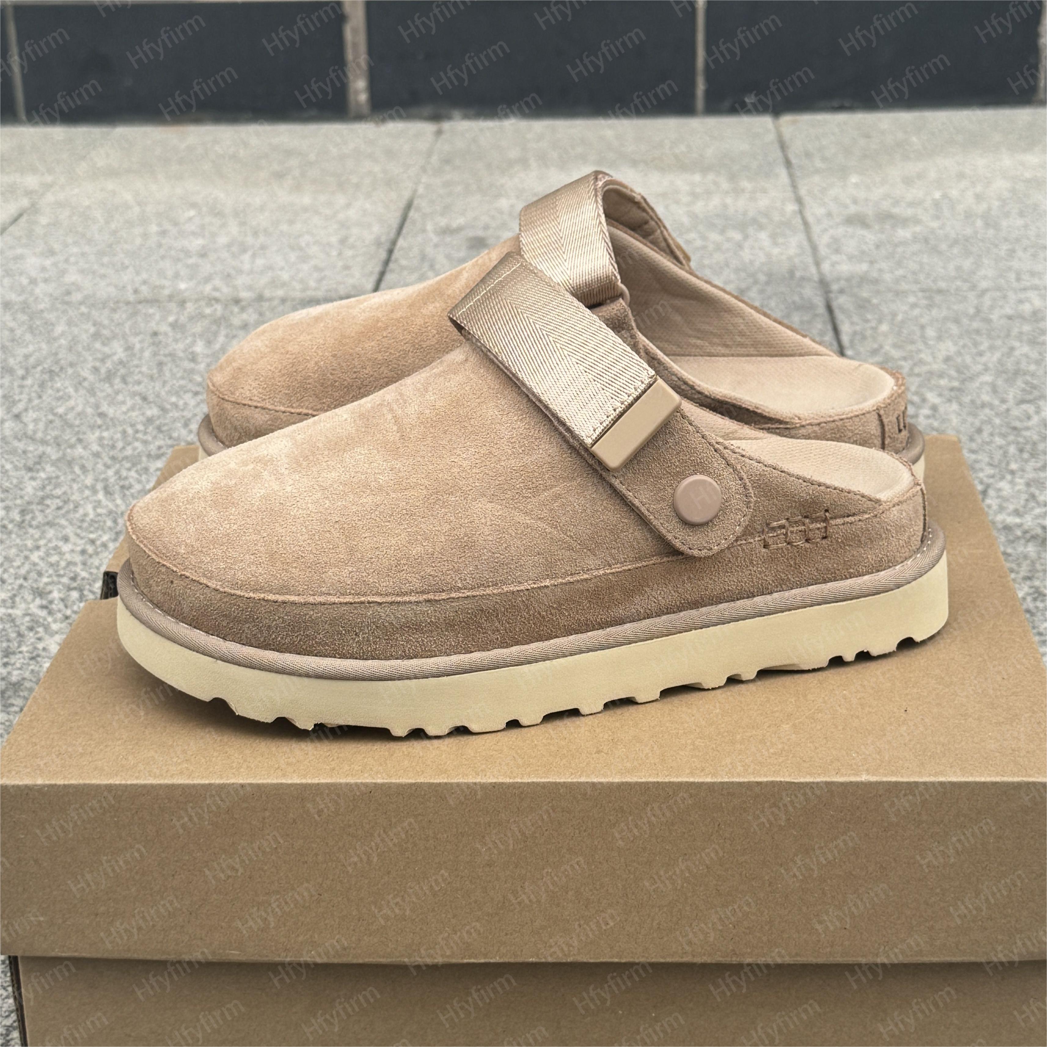 Designer Goldenstar Clog Slippers Clogs Golden star Beach Sandal Cross Slides Women Men Tazz Tasman Fall Mustard Seed Chestnut Winter Summer Size