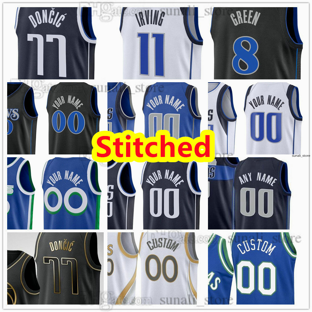 Basketball Jerseys Stitched Men Basketball Jerseys Dirk Nowitzki 41 Kyrie Luka 11 Irving 77 Doncic Tim 10 Hardaway Jr Daniel 21 Gafford Dereck 2-image-992884094