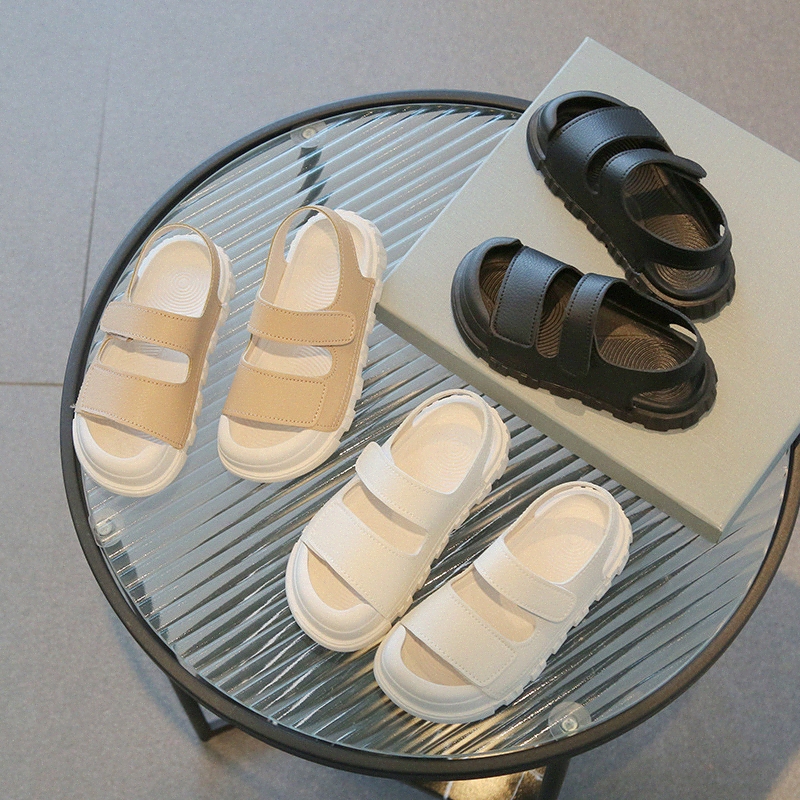 kids Sandals baby shoe girls designer kid black white Toddlers Infants Childrens Desert shoes size 21-35 49tF#-image-960430578