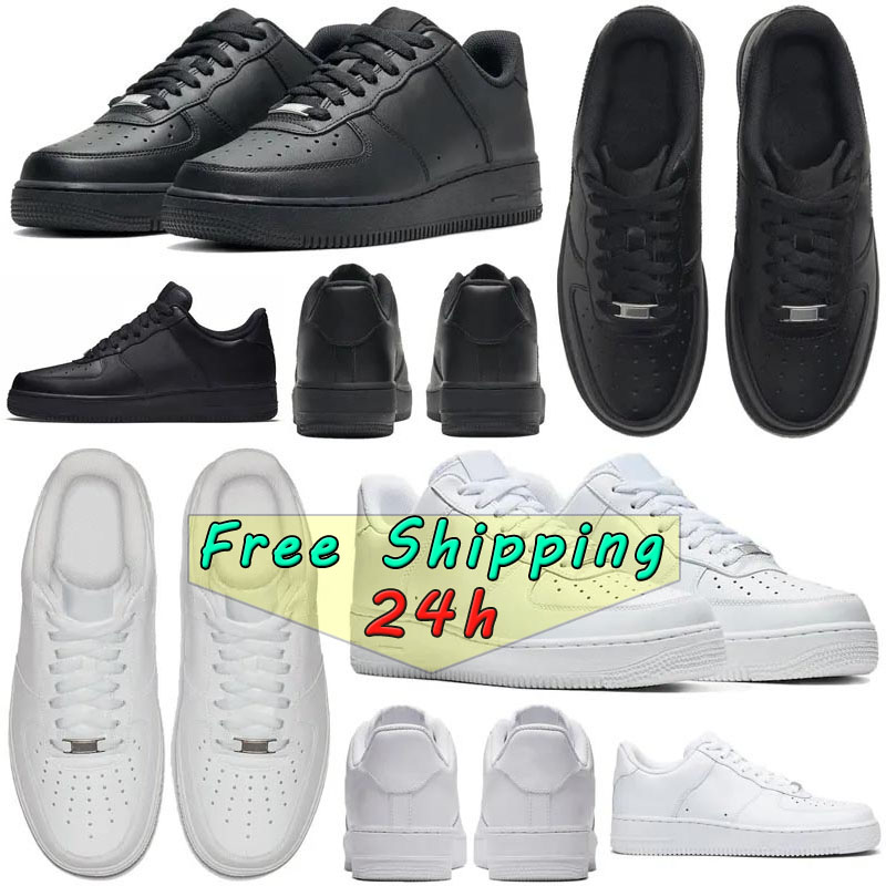 One One 1 1s noir blanc des chaussures habillées hommes femmes mocassins loafers plate-forme baskets de créateurs grande taille nous eur 46 [code