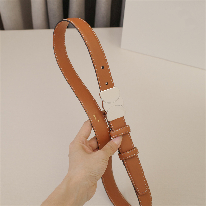 Width 2.5cm Designer Belt For Women Silver Buckle Men Belts Leather Superior Daily Fashion Ceinture Waistband-image-960400858