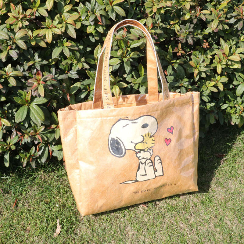 ZA Femmes Transparent Lavé Papier Kraft Fourre-tout Sac à bandoulière étanche