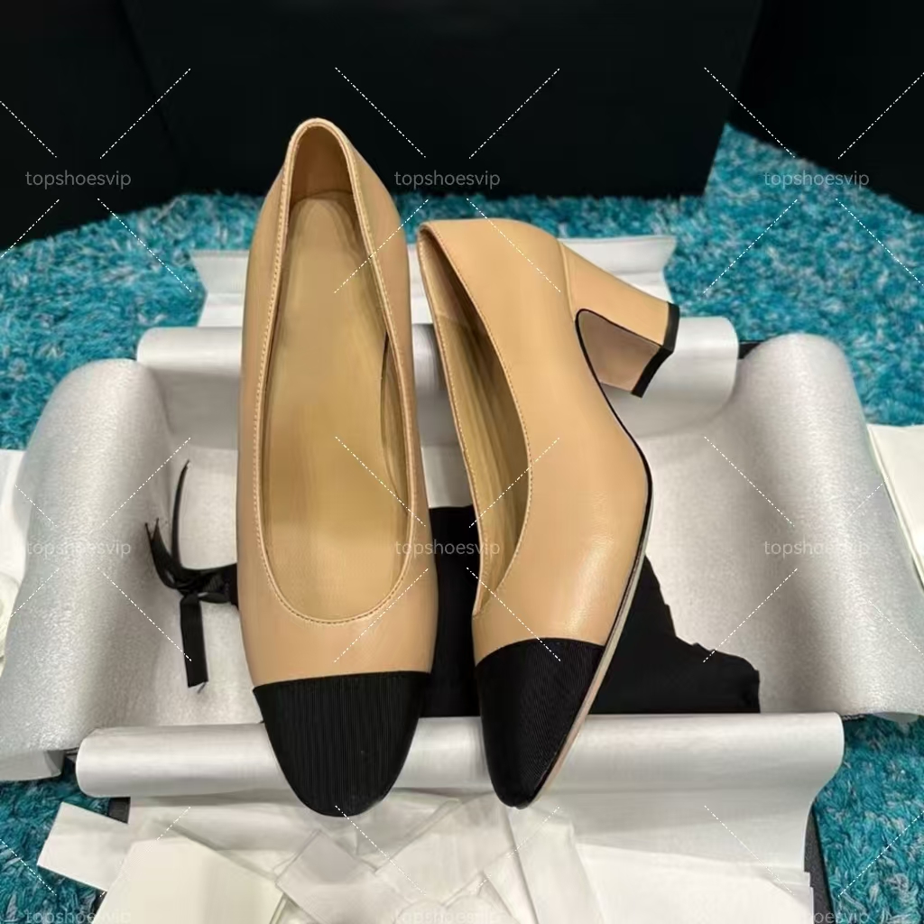 designer heels women flats Luxury High Heels Classic Chain pumps Daily Work Commuting Shoes Dress Shoes Genuine Leather Soles Top Quality EU35-41-image-942409368