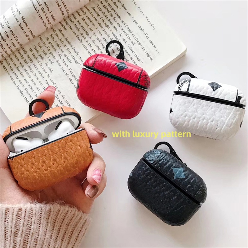 Fashion Designer Earphone cases for airpods pro 2 Protective Cover Leather Earphone Package Bags-image-708704206