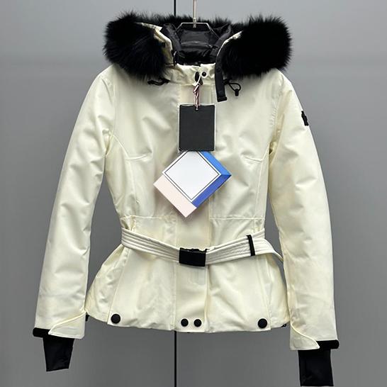 24FW Designer Femmes Down Manteau Designer Chaud Parkas Doudoune Zipper Ceinture Coupe-Vent S M XL L Plumes multicolores S25818