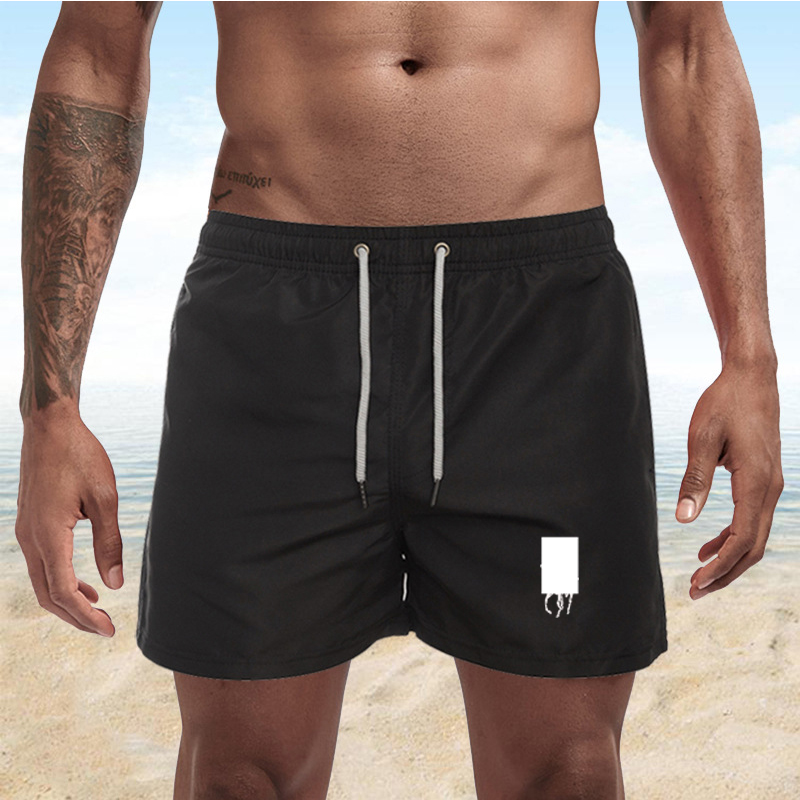 Men Summer Casual Shorts Quick Drying Fitness Short homme Beach Shorts Mens Women Boardshorts Elastic Waist Solid gym Clothing swimsuit