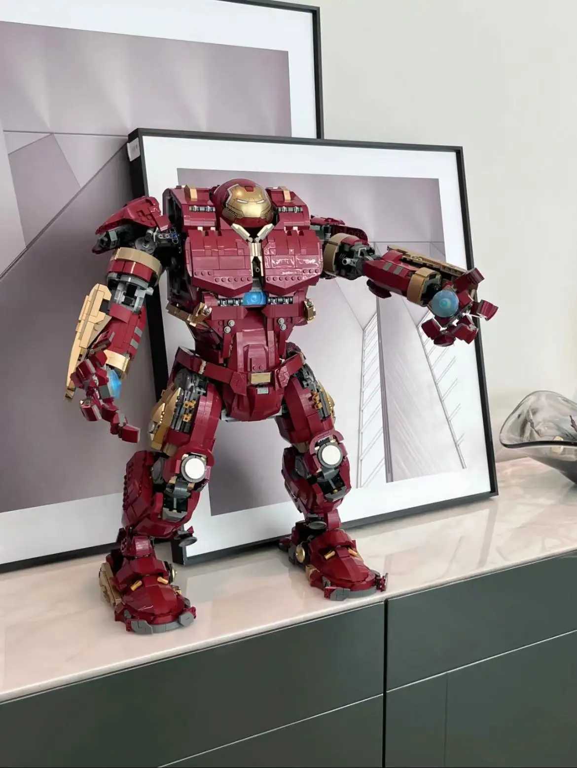 Blocks 4049PCS compatible with 76210 iron robots mechanical toys mens robot models toys boys giftsY241112YEZP-image-1030929907