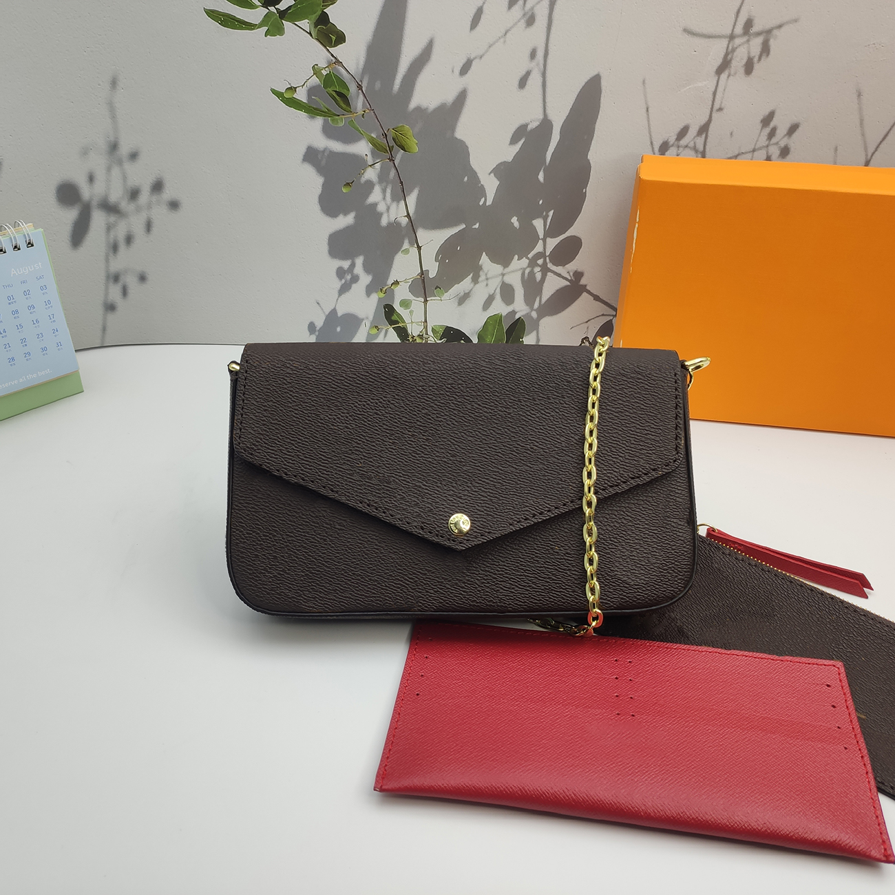 High quality Designer purse women bags handbag wallet on chain embossed woc crossbody bag luxurious bags sling bag Woman Bags felicie lady portef