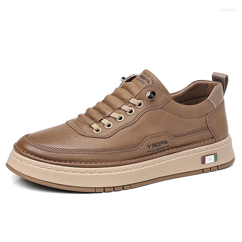 Chaussures décontractées classiques de marque pour hommes, baskets en cuir de qualité supérieure, mocassins portables de styliste, confortables p