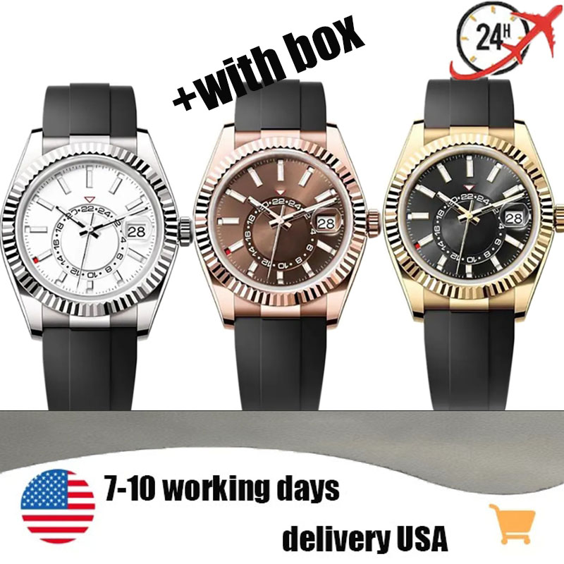 New Luxury Men's Watch a un cadran avec un ajustement automatique du mouvement mécanique, du verre saphir en acier inoxydable et du boîtier de mo