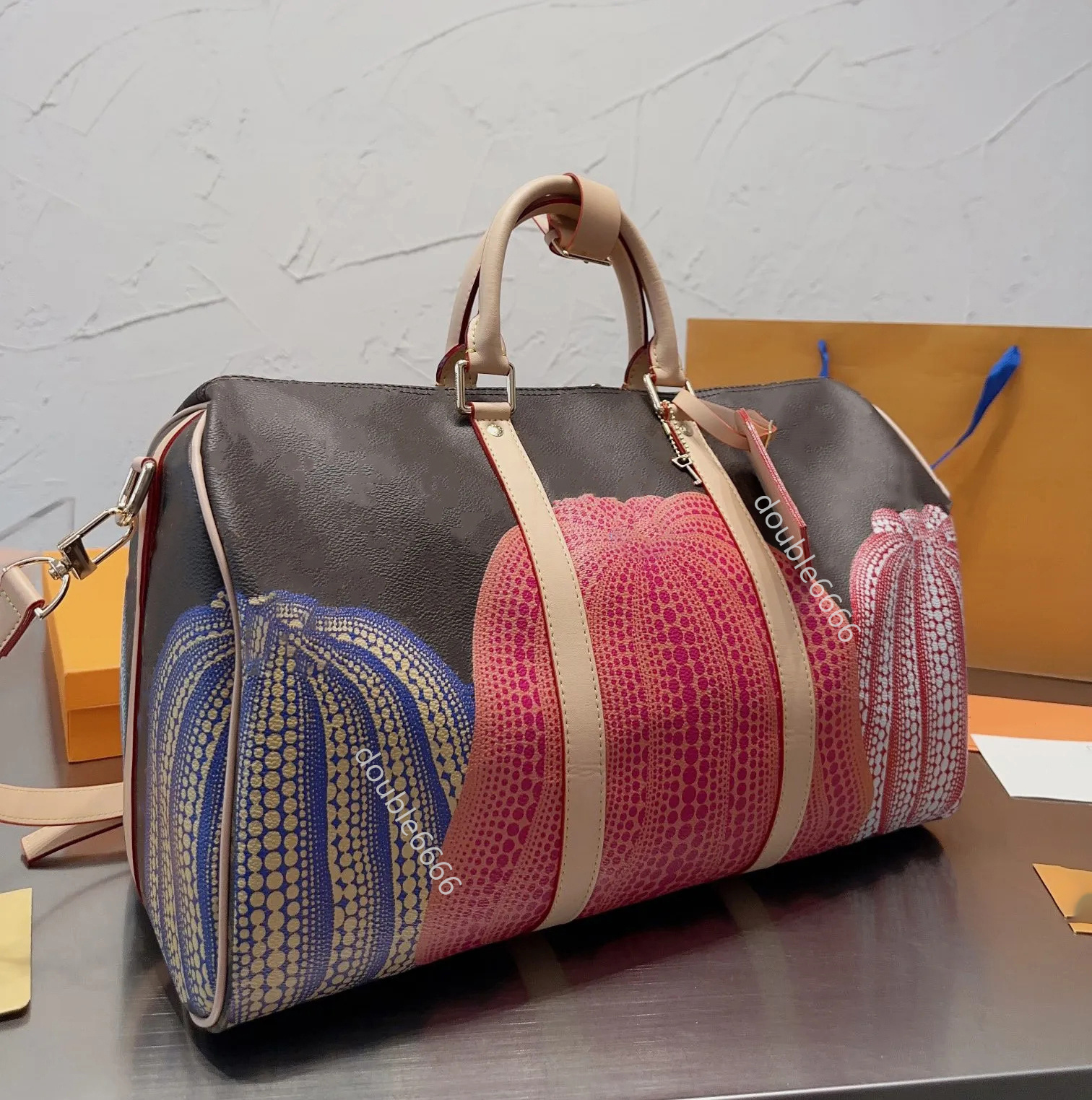 print traveling Bag colorful Designer Duffle Bags For Man Large Capacity Travel Weekend Bag duffel bag Outdoor sports bag handbag messenger bag s-image-934006775