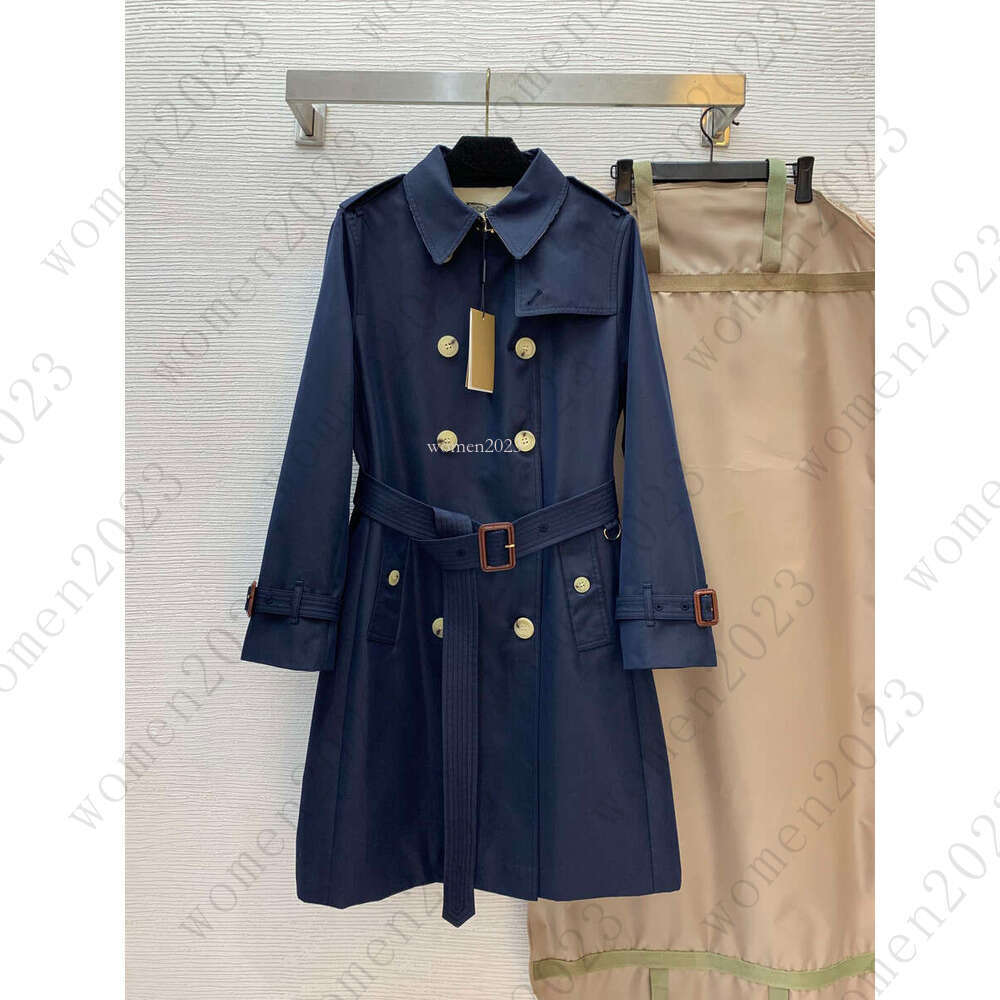 Vestes de créateurs de trenchs de trench Veste de marque Femme Windbreaker Fashion Logo Automne Vacturales Veste de design à trench Long-Breas